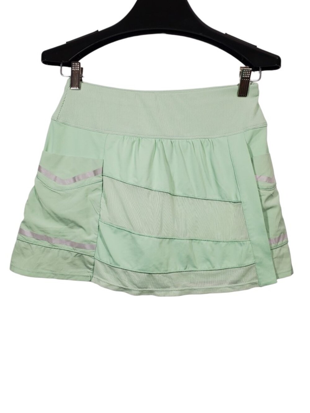 Lucky In Love Tech Performance Skort Women's XS Mint Green Faux-Wrap Tennis Golf